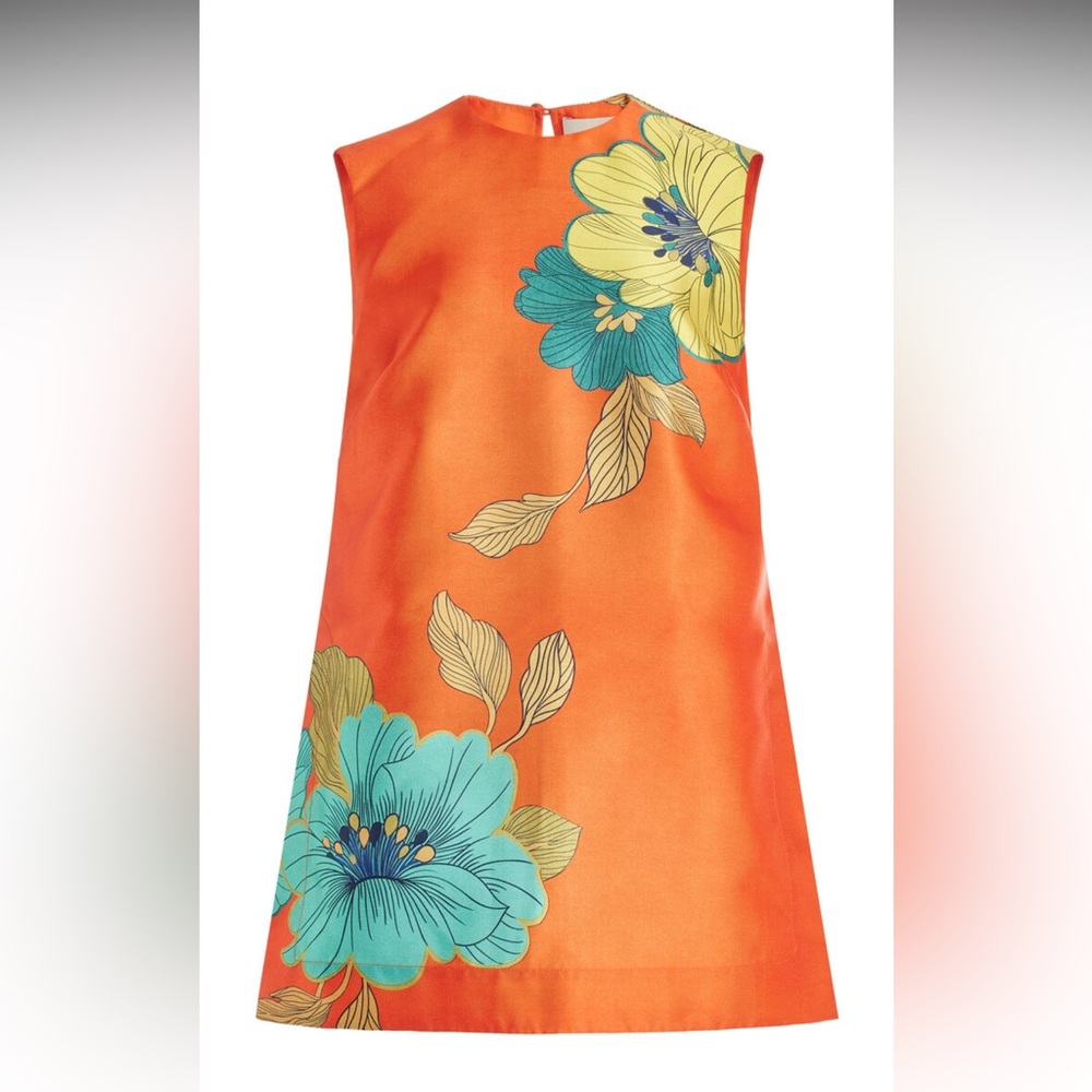 Alemais Orange Mini Dress